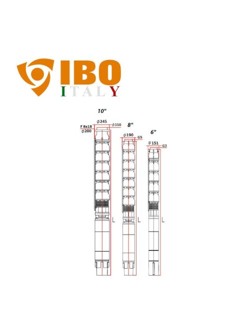IBO AP6 F 46SD olasz mélykút szivattyú