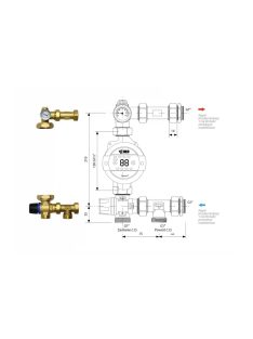 IBO GP MIX T KEVERŐ 210 mm-es osztástávolságú készlet