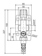 IBO IBV-2 termosztatikus szigetelt hűtőszelep