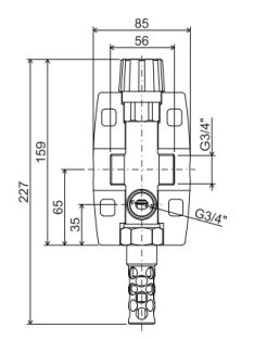 IBO IBV-2 termosztatikus szigetelt hűtőszelep