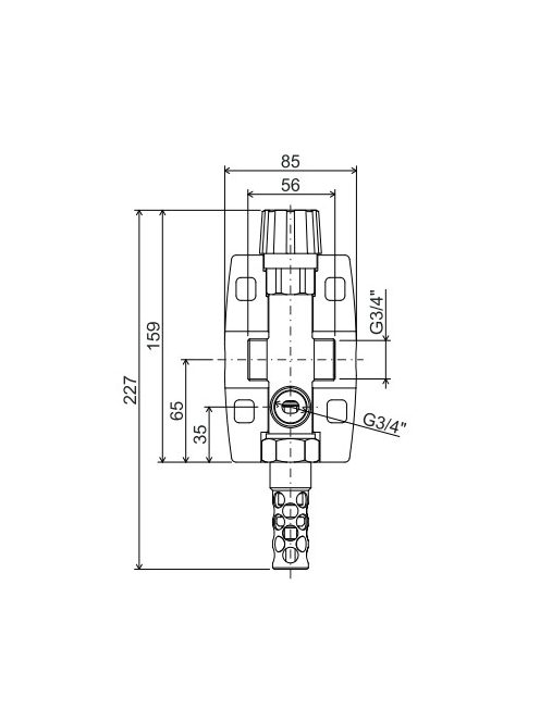 IBO IBV-2 termosztatikus szigetelt hűtőszelep