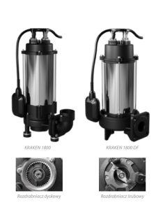   IBO KRAKEN 1800 Vágószerkezettel 400V Szennyezett víz és szennyvíz szivattyú