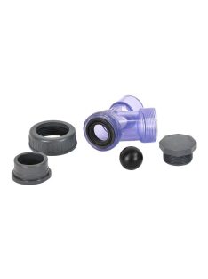   IBO átlátszó PVC golyós visszacsapó szelep PN-10 DN40-1 1/2"  