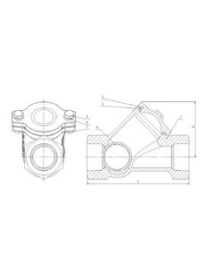 Golyós visszacsapó szelep DN40 PN16 (GW 1 1/2")