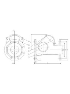 Golyós visszacsapó szelep DN65 PN16 karimával
